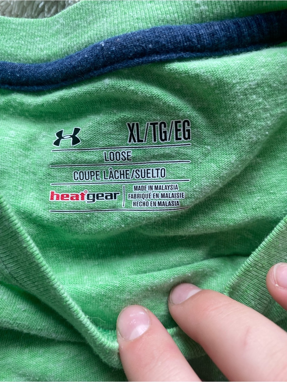 Under Armour HeatGear Men's Loose Fit Bright Green Performance Tee